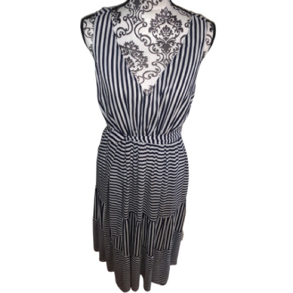 TORRID- Navy & White -Striped Sleeveless Maxi Dress ~ NWT!! - Picture 2 of 14